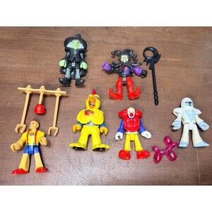 6 Imaginext Fisher-Price Blind Bag Series Witch jester puppet chicken clown yeti